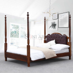 Ivan Solid Sheesham Wood Poster Bed