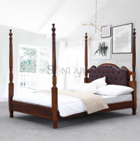 Ivan Solid Sheesham Wood Poster Bed