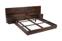 Venta Solid Sheesham Wood Floating Bed - Image 5