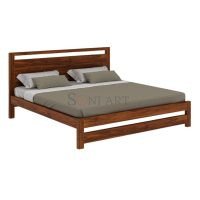 Meloy Sheesham Wood Bed - Image 3