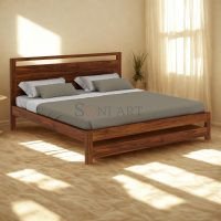 Meloy Sheesham Wood Bed