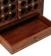 Soesto Solid Sheesham Wood Carved Puja Mandir Temple - Image 9