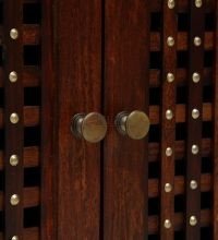 Trece Solid Sheesham Wood Carved Home Temple Mandir - Image 4