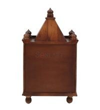 Trece Solid Sheesham Wood Carved Home Temple Mandir - Image 9
