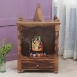 Pillar Carved Solid Sheesham Wood Home Temple Mandir | Buy Wooden Temple Mandir Online | Sheesham Wood Mandir | Wooden Mandir for Home | Soni Art