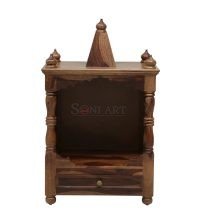 Pillar Carved Solid Sheesham Wood Home Temple Mandir - Image 5