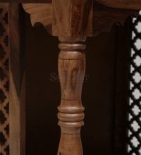 Pillar Carved Solid Sheesham Wood Home Temple Mandir - Image 4