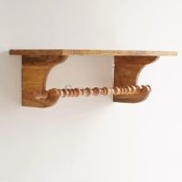 Praza Solid Wood Wall Mounted Hanger - Image 2