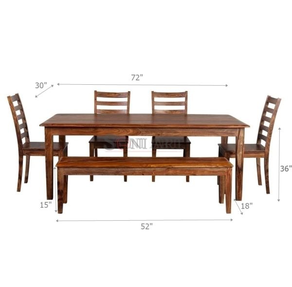 0007922 porter designs sonora solid sheesham wood dining table brown 800 1 | Soni Art