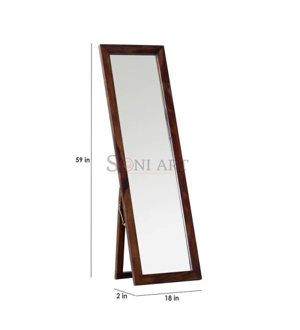 0008851 full length mirror in brown colour | Soni Art