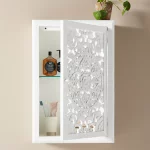 Roydon Single Door Wall Mounted Storage Cabinet | Wooden Wall Cabinet | Wall Cabinet with Storage | Soni Art