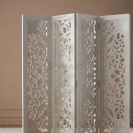 Roydon Solid Wood Screen Room Partition Divider | Buy Wooden Room Dividers | Carved Room Dividers Online | Soni Art