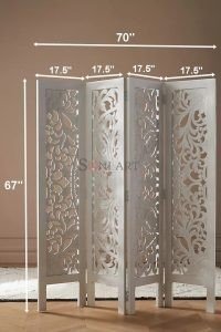 Roydon Solid Wood Screen Room Partition Divider - Image 2