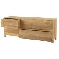 Brezz Solid Wood Storage Cabinet Chest of Drawer - Image 4