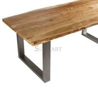 Live Edge Dining Set with Bench - Image 4