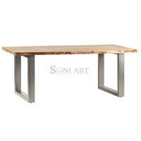Live Edge Dining Set with Bench - Image 5