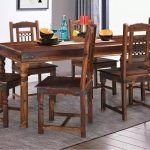 Rexton Sheesham Wood Dining Set | Buy Wooden Dining Set Online | Sheesham Wood Dining Set | 6 Seater Dining Set | Soni Art