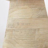 Zas Solid Carved Wood Side Table Size 14.5x17.7 Inches - Image 2