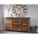 Navis Solid Wood Colorful Sideboard Storage Unit
