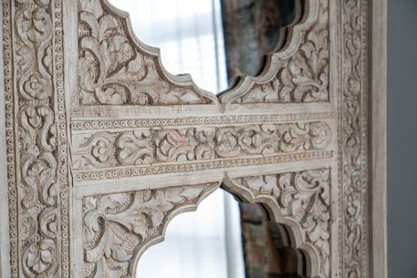 four bay mirror hand carved indian furniture nz 04249 | Soni Art