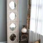 Zande Solid Wood Carved Mirror Frame with Mirror