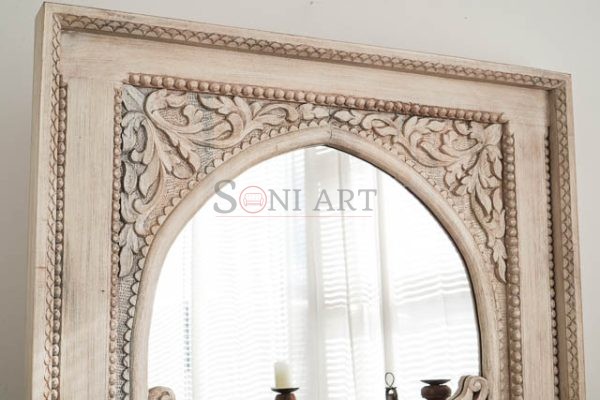 large hand carved indian mirror 08073 | Soni Art