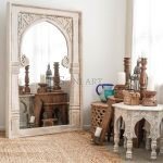 Zwolle Solid Wood Mirror Frame with Mirror | Wooden Mirror Frame Online | Buy Wooden Mirror Online | Large Wooden Mirror Frame | Soni Art