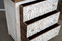 Anleo Solid Wood Carved Chest of Drawer - Image 2