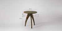 Krone Solid Sheesham Wood Side Table - Image 2