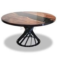 Norden Epoxy Resin River Dining Table - Image 2