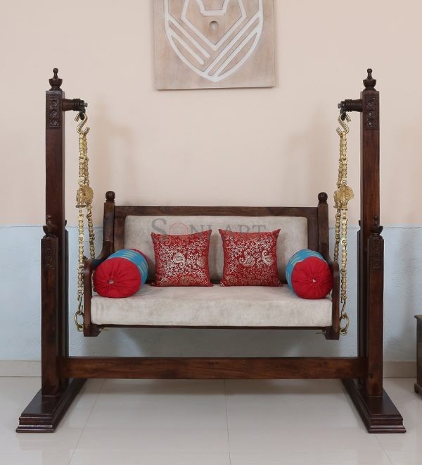 buji indoor swing in walnut colour by royal ambience buji indoor swing in walnut colour by royal amb | Soni Art
