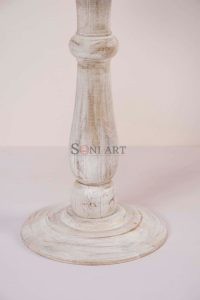 Ravour Bone Inlay Pedestal Side Table - Image 5