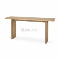 Carlton Solid Wood With Cane Accents Console Table - Image 6