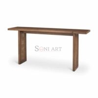 Carlton Solid Wood With Cane Accents Console Table - Image 5