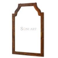 Allan Hand Carved Solid Sheesham Wood Dressing Table with Mirror 3 Drawers Soni Art - Image 6