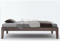 Acolla Sheesham Wood Slatted Bed Frame Shetty – Solid Wood Classic Bed Without Storage | Soni Art - Image 2
