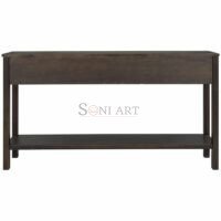 Glone Rustic Entryway Console Table, 5 Ft. Long with Two Sizes Drawers & Bottom Shelf for Storage - Image 16