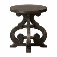 Jalna Solid Wood Trestle End Table For Living Room Hallway Bedroom - Image 2