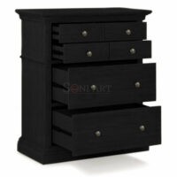 Belvoir 4 Drawer Mango Wood Dresser Handcrafted Chest of Drawers by Soni Art - Image 4
