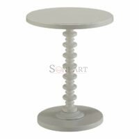 Sculpted Round Accent Side Table 22" Tall Soni Art - Image 2