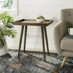 Brycin Tray Top End Table | Buy Wooden End Tables Online | Side & End Tables | Solid Wood Furniture Online | Soni Art