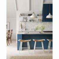 Sandy Backless Woven Counter Stool in Natural – Solid Wood | Soni Art - Image 6