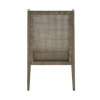 Wingback Back Set of 2 Woven Chairs with Upholstered Cushions – Solid Wood | Soni Art - Image 6