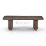Esens Modern Solid Wood Coffee Table for Living Room | Wooden Coffee Table | Coffee Table for Living room | Wooden Accent Tables | Soni Art