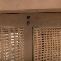 Carlton Solid Wood Coffee Table - With Cane Accented Base Coffee Table - Image 8