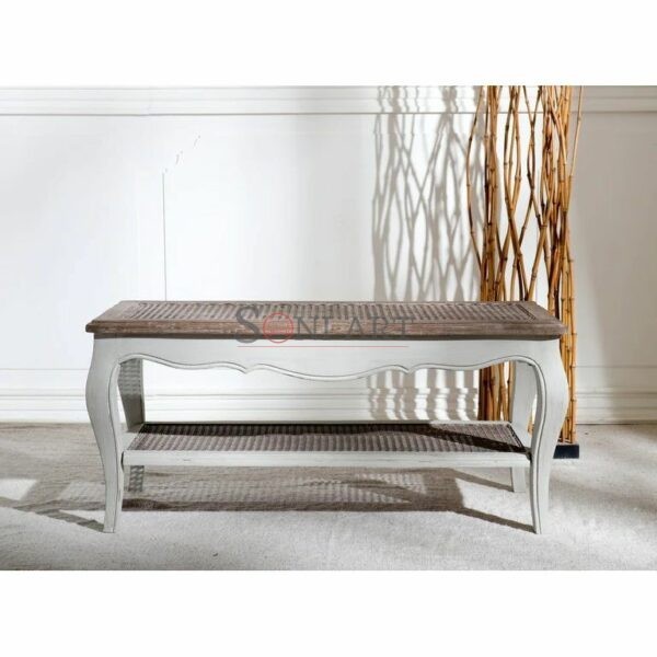 International Caravan Ashbury 2 tier Wooden Coffee Table | Solid Wood Coffee Table | Carved Coffee Table Online | Soni Art | Wooden Furniture Online