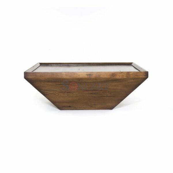 Rochelle Solid Wood Cone Shape Coffee Table | Wooden Coffee Table | Solid Wood Coffee Table Online | Soni Art