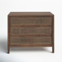 Ashley Chest Of Drawers Cane Dresser Natural Cane Solid Wood Soni Art - Image 4