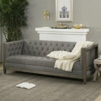 Greyport Nonia 3 Seater Wooden Frame Upholstered Tuffed Sofa - Image 3