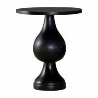 Siesto Desinger Round Pedestal Accent Table for Living Room, Hallway - Image 3
